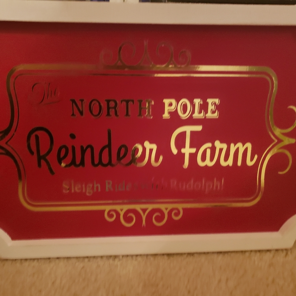 Wooden christmas sign